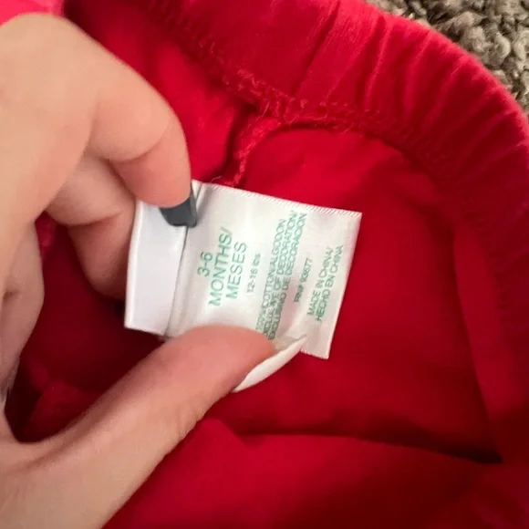 Bright Red Ruffled Pants - Picture 4 of 5